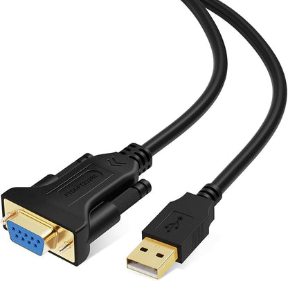 CableCreation USB to RS232 Serial Adapter, USB to RS232 Gold Plated DB9 Serial by CableCreation
