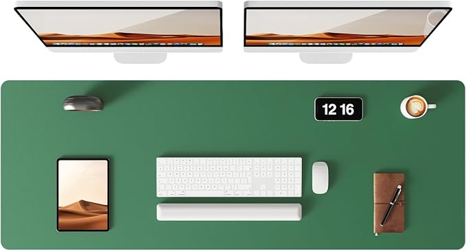 YSAGi Leather Desk Pad Protector, Office Desk Mat, Large Mouse Pad, Non-Slip PU by YSAGi