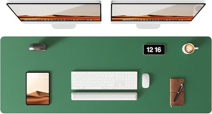 YSAGi Leather Desk Pad Protector, Office Desk Mat, Large Mouse Pad, Non-Slip PU by YSAGi