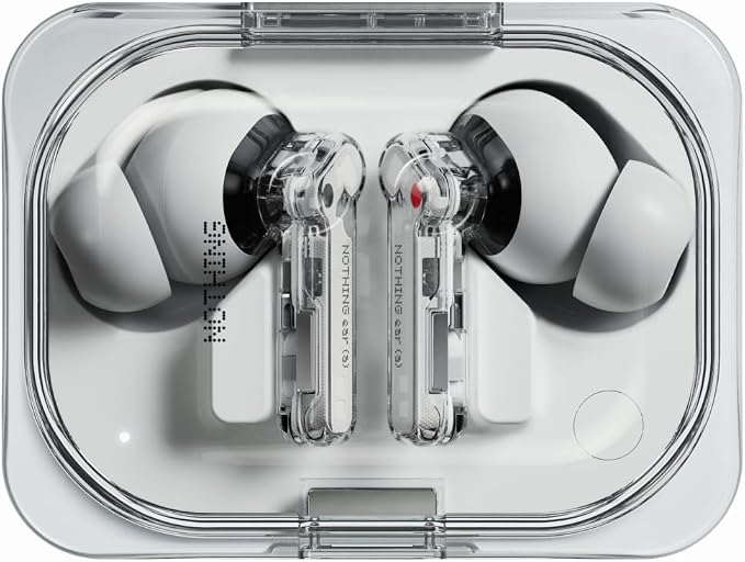 Nothing Ear Wireless Earbuds, 45dB Hybrid Noise Cancelling Earbuds, Hi-Res Audio by NothingR