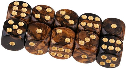 20PCS Polyhedral D6 Dice 16mm Acrylic 6 Sided Dice Game Dice - Image 5
