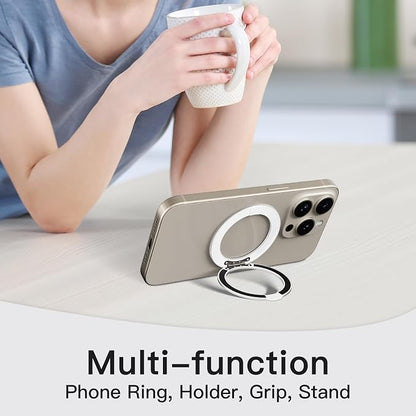 COOLQO 1Pc 360 Spin Cell Grip Ring Phone Stand Magnetic Holders - Image 7