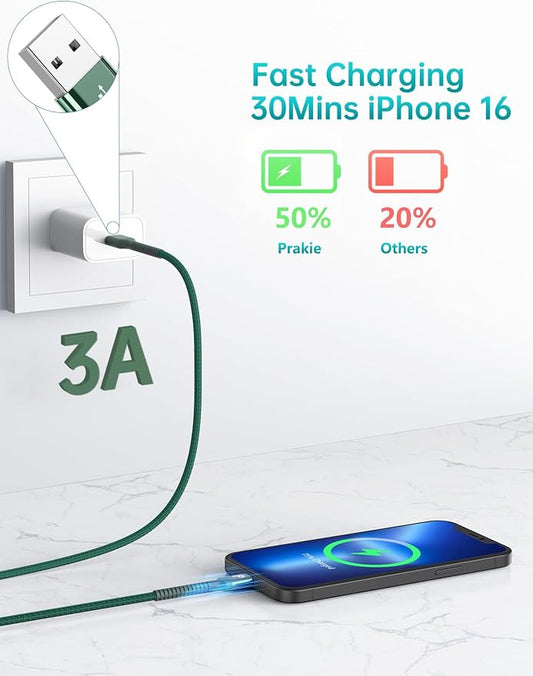 USB to USB C Cable Fast Charging 10FT USB A to USB C Charger Cord, Upgraded - Image 2