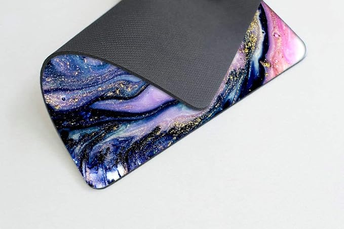 Very Beautiful Purple Marble Mouse pad Customized Mousepad Non-Slip Rubber Base - Image 3