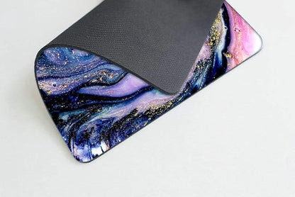 Very Beautiful Purple Marble Mouse pad Customized Mousepad Non-Slip Rubber Base - Image 3
