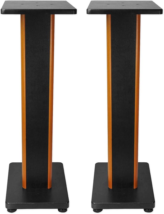 Rockville 28" 2-Tone Bookshelf Speaker Stands Surround Sound Home Theater by Rockville