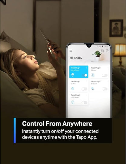 TP-Link Tapo Smart Plug Mini 15A, Smart Home Wi-Fi Plug, Super Easy Setup - Image 3