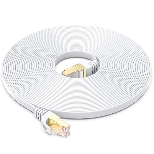 BUSOHE Cat 8 Ethernet Cable 30 FT, 40Gbps 2000Mhz High Speed Flat Cat8 Cable by BUSOHE