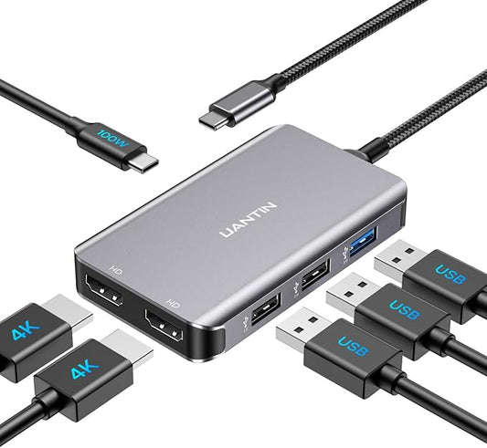 USB C Docking Station Dual Monitor by UANTIN