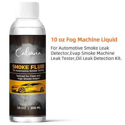 Calvana (2-Pack 10 fl.oz Smoke Machine Liquid, Oil Leak Detection Kit, - Image 2