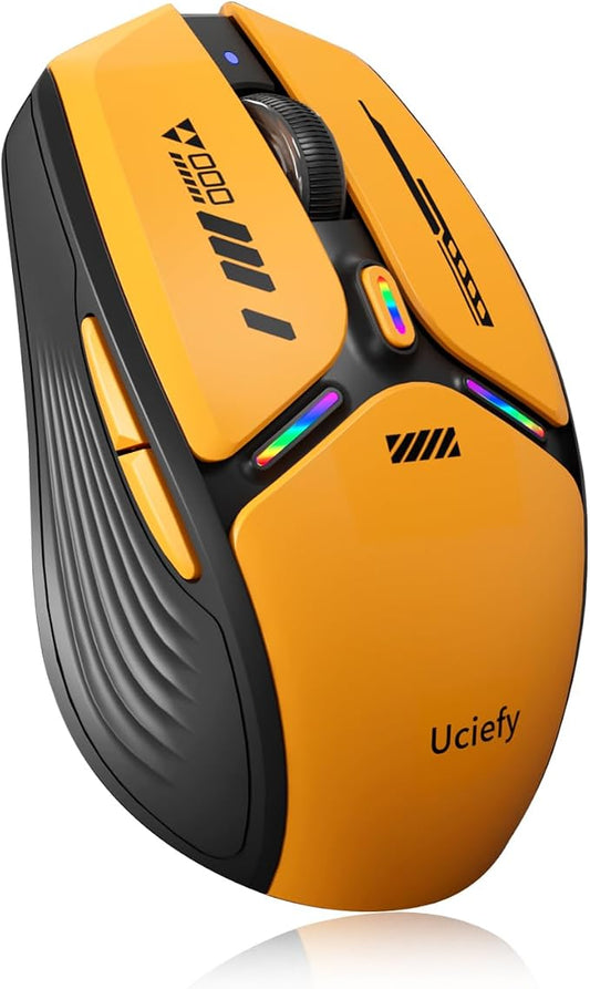 Uciefy V19 Wireless Mouse, 2.4GHz Rechargeable Mouse LED by Uciefy
