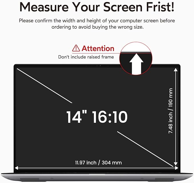 BERSEM 14 Inch Laptop Privacy Screen - Image 6