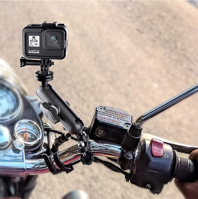 360° Rotating Sports Camera Bracket, Motorcycle Mount - Image 6