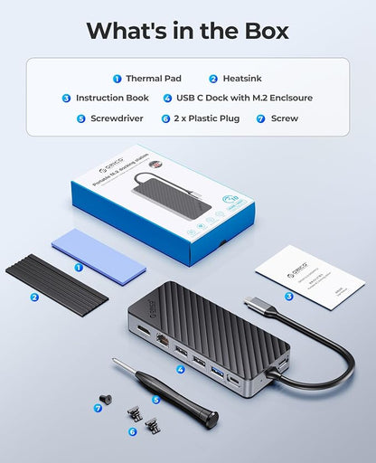 ORICO 8-in-1 USB C Docking Station - Image 9