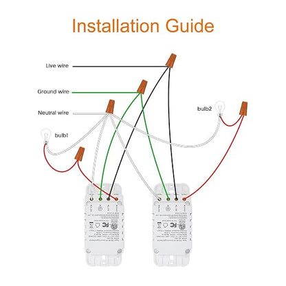 Smart Switch4 Pack, Double Smart Light Switch, Milfra in-Wall WiFi Smart Switch - Image 9