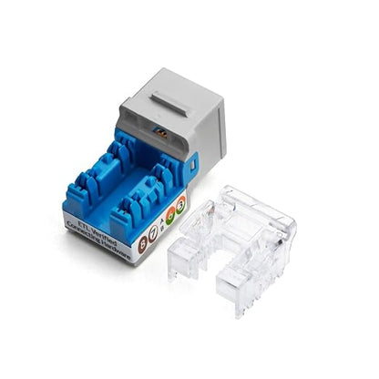 trueCABLE Cat5e Keystone Jack, Unshielded, 90 Degree Punch-Down, PoE++ 100W - Image 2