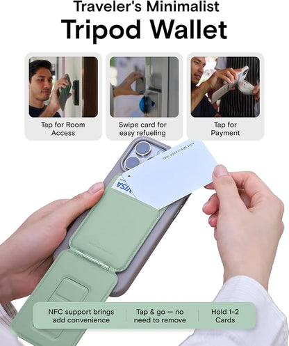 MOFT Phone Tripod Wallet for iPhone, Mulit-Angles, Lightweight Phone Stand - Image 4