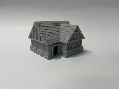 Paintable Tabletop Miniature Little Town Building Terrains Compatible - 18mm - Image 3