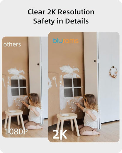 blurams Security Camera 2K, Baby Monitor Dog Camera 360-degree - Image 4