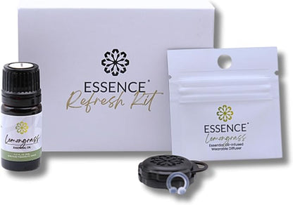 Essence Wearable Aromatherapy Nasal Diffuser – Lemongrass Essential Oil Nose by Essence