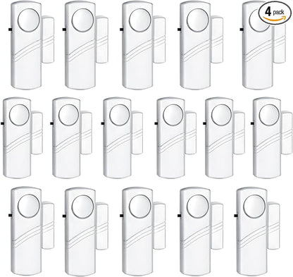 Security Door Window Alarm, 90DB Wireless Sensor Door Window Burglar Alarm by PLOJOP