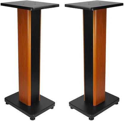 Rockville 28" 2-Tone Bookshelf Speaker Stands Surround Sound Home Theater - Image 2