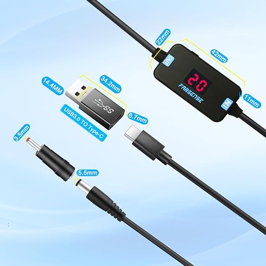 FARSENSE USB C to DC Adapter, Barrel PD Trigger Cable - Image 7