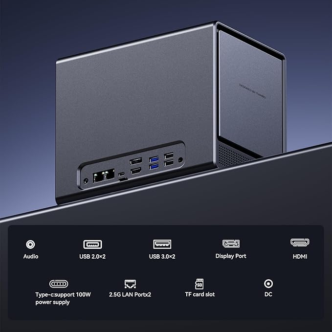 AOOSTAR WTR PRO AMD Ryzen 7 5825u 4 Bay NAS Mini PC, 16GB RAM 512GB SSD - Image 4