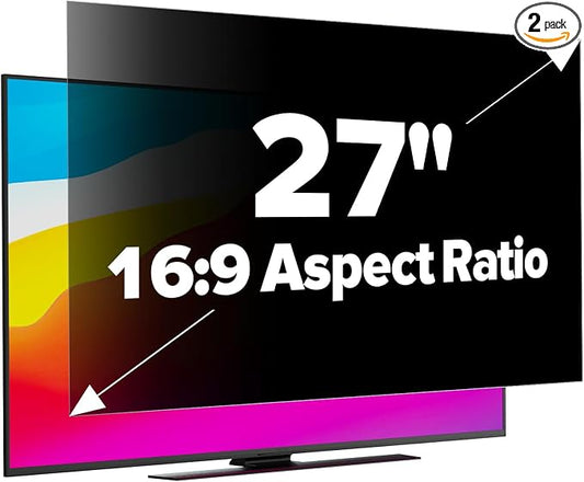 [2-Pack HD Computer Privacy Screen 27 inch, Upgraded Monitor Privacy Screen by HOME