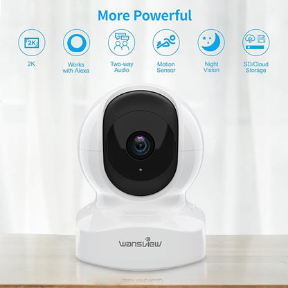 Home Security Camera, Baby Camera, 2K wansview WiFi Camera - Image 2