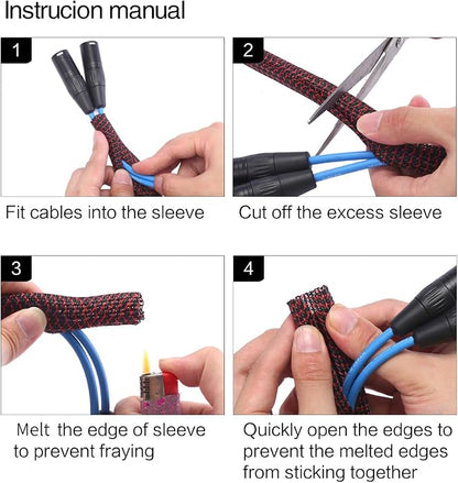 Alex Tech 25ft - 1 inch Cord Protector Wire Loom Tubing Cable Sleeve Split - Image 6