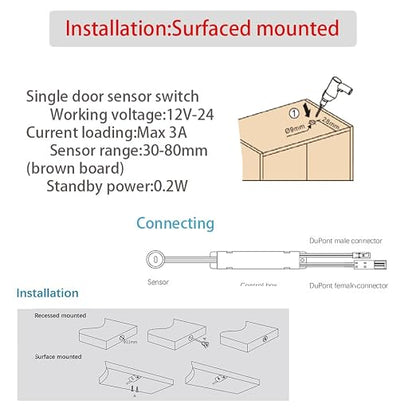 VST Motion Sensor Switch, IR Sensor Switch Door Activated Light Switch - Image 4