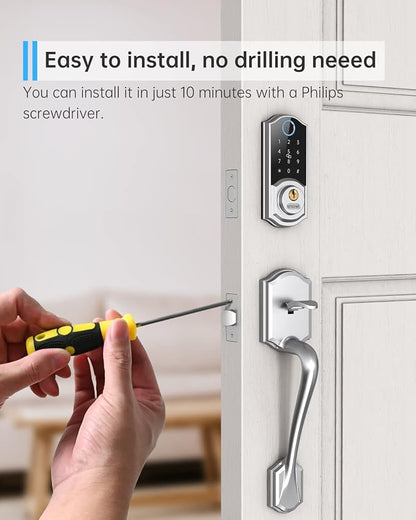 Smart Front Door Lock Set: SMONET Keyless Entry Door Lock - Image 7