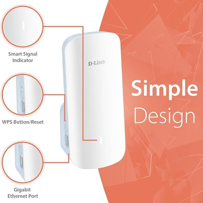 D-Link AX3000 Mesh WiFi 6 Range Extender, 999 sq. ft. - Image 8