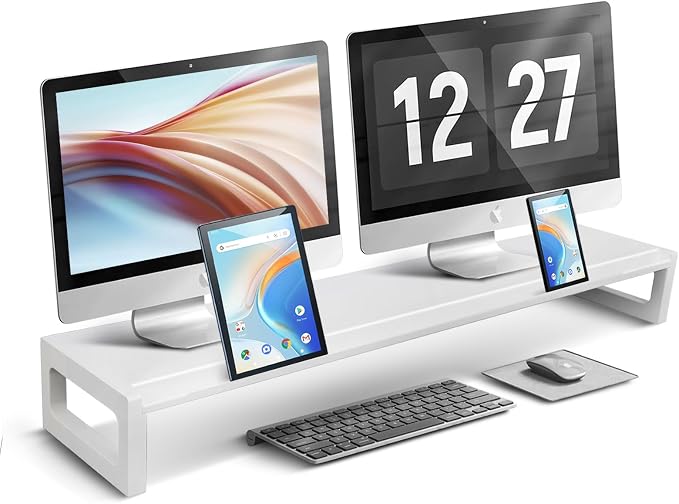 Dual Monitor Stand Riser – 36-Inch Computer Monitor Stand by DEEDRR