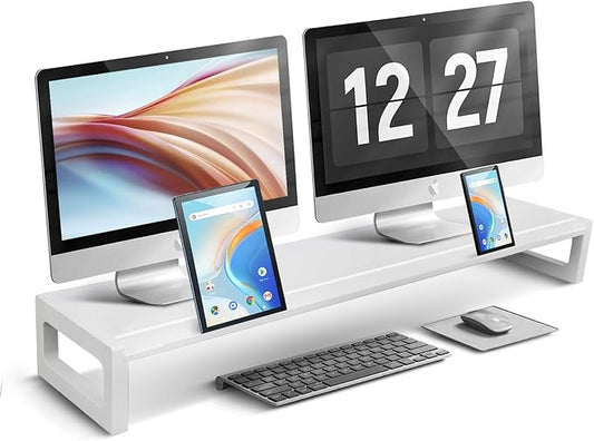 Dual Monitor Stand Riser – 36-Inch Computer Monitor Stand by DEEDRR
