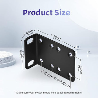Rack Mount Kit 19 Inch Large Compatibility Rack Ears - Image 2
