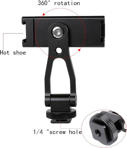 Aluminium Alloy Phone Tripod Mount, Universal Cell Phone Mount Adapter - Image 2