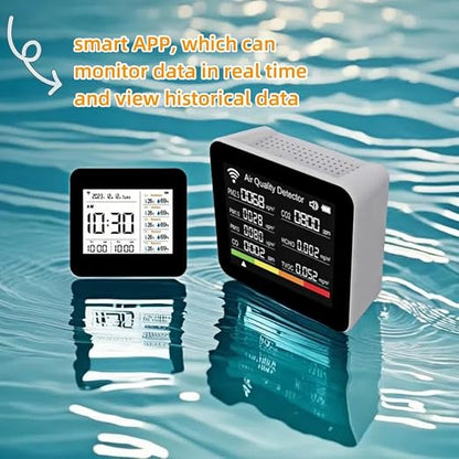 20-in-1 Smart WiFi Air Quality Monitor CO2 TVOC HCHO PM2.5 PM10 & Weather - Image 5