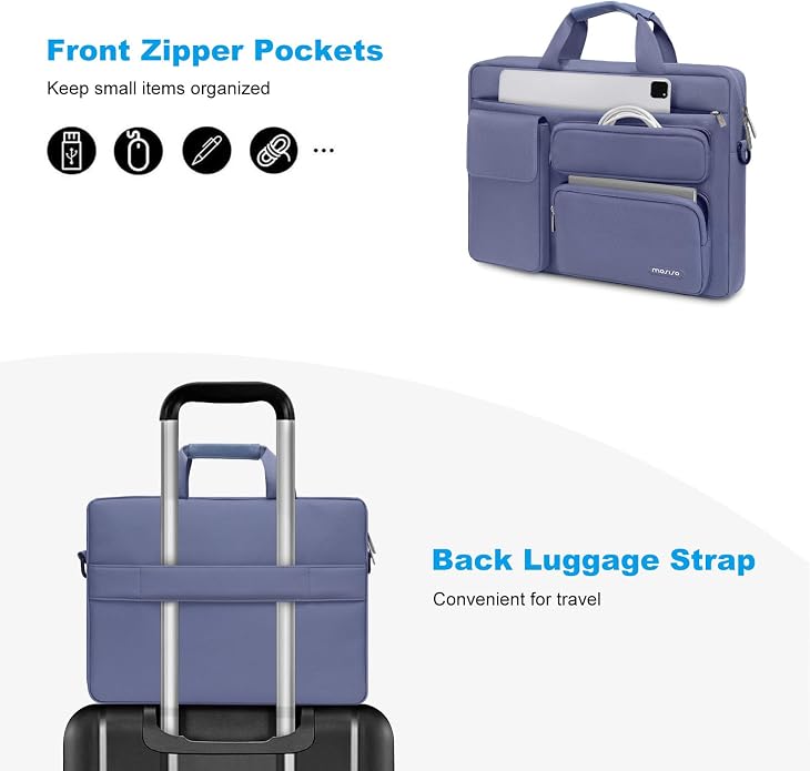 MOSISO Laptop Shoulder Bag, Computer Bag - Image 3