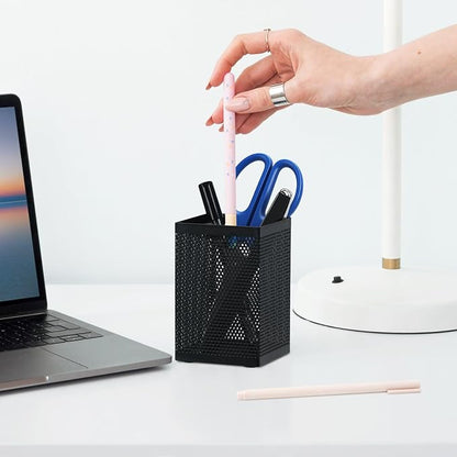 Comix Mesh Pen Holder Desk, Wire Pencil Holder - Image 7