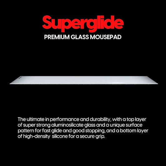 Pulsar - Superglide Premium Glass Mouse Pad XXL ALUMINO-Silicate Glass Surface - Image 2