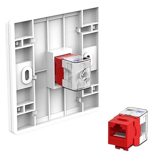 AMPCOM CAT6 Keystone Jack Tool-Less RJ45 UTP, No Punch-Down Tool Required - Image 6