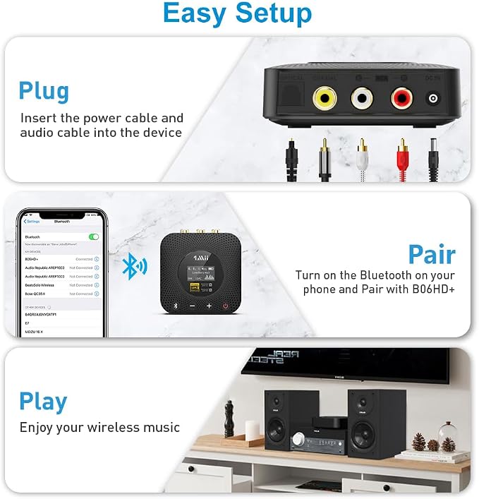 1Mii B06HD+ Hi-Res Bluetooth 5.1 Music Receiver - Image 4