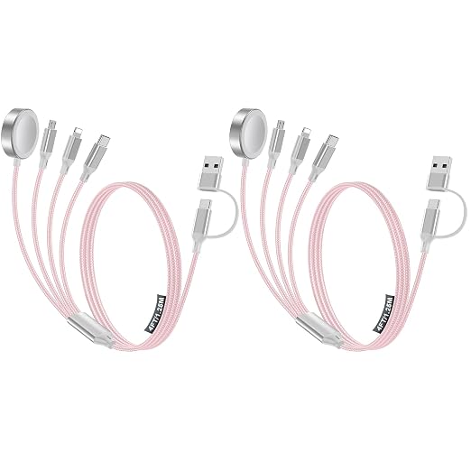 2 Pack Charging Cable for Apple Watch Charger/Samsung/iPhone Charger, by HitfineLLC