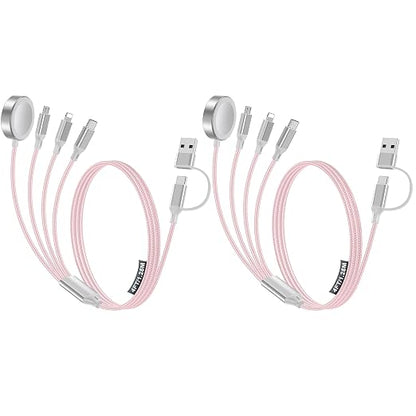 2 Pack Charging Cable for Apple Watch Charger/Samsung/iPhone Charger, by HitfineLLC