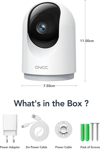 GNCC 2K Security Cameras 4pcs, Home Security Camera Indoor - Image 9