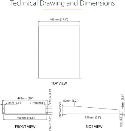 StarTech.com 2U Server Rack Shelf - Image 6