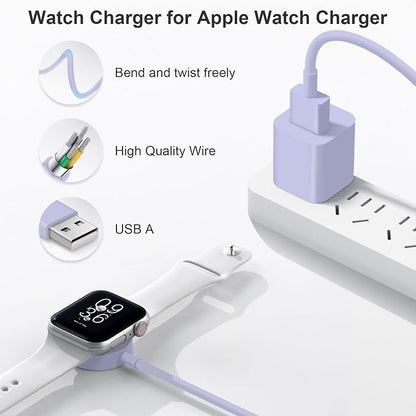 Fast Charger for Apple Watch Charger, Magnetic iWatch Charger to USB A Cable - Image 3