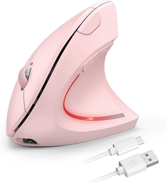 TECKNET Ergonomic Mouse Wireless, Rechargeable Mouse Wireless Silent by Tecknet